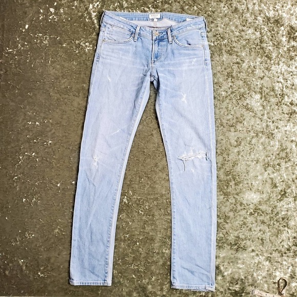 AGOLDE Chloe Light Distressed Jeans - Picture 1 of 16